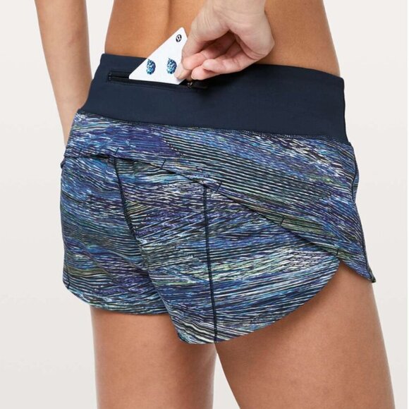 Lululemon Speed Up Short *2.5" Interconnect Blue Multi / True Navy - Picture 6 of 6